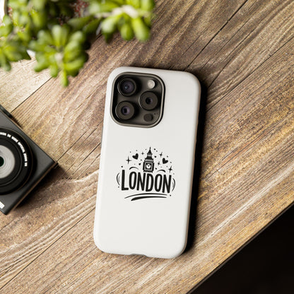 Stylish Phone Case for London Lovers, London Gift, Travel Accessory, Unique Smartphone Case, Cityscape Phone Cover