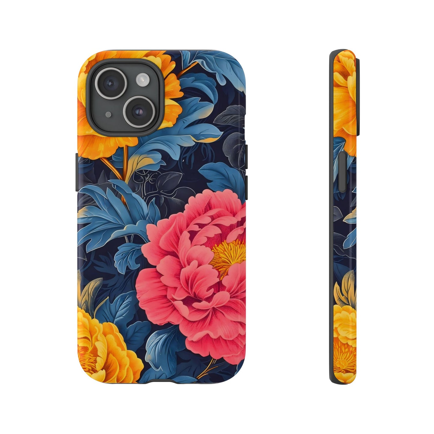 Floral Phone Case, Tough Cases, Stylish Mobile Cover, Gifts for Her, Phone Accessories, Unique Flower Design