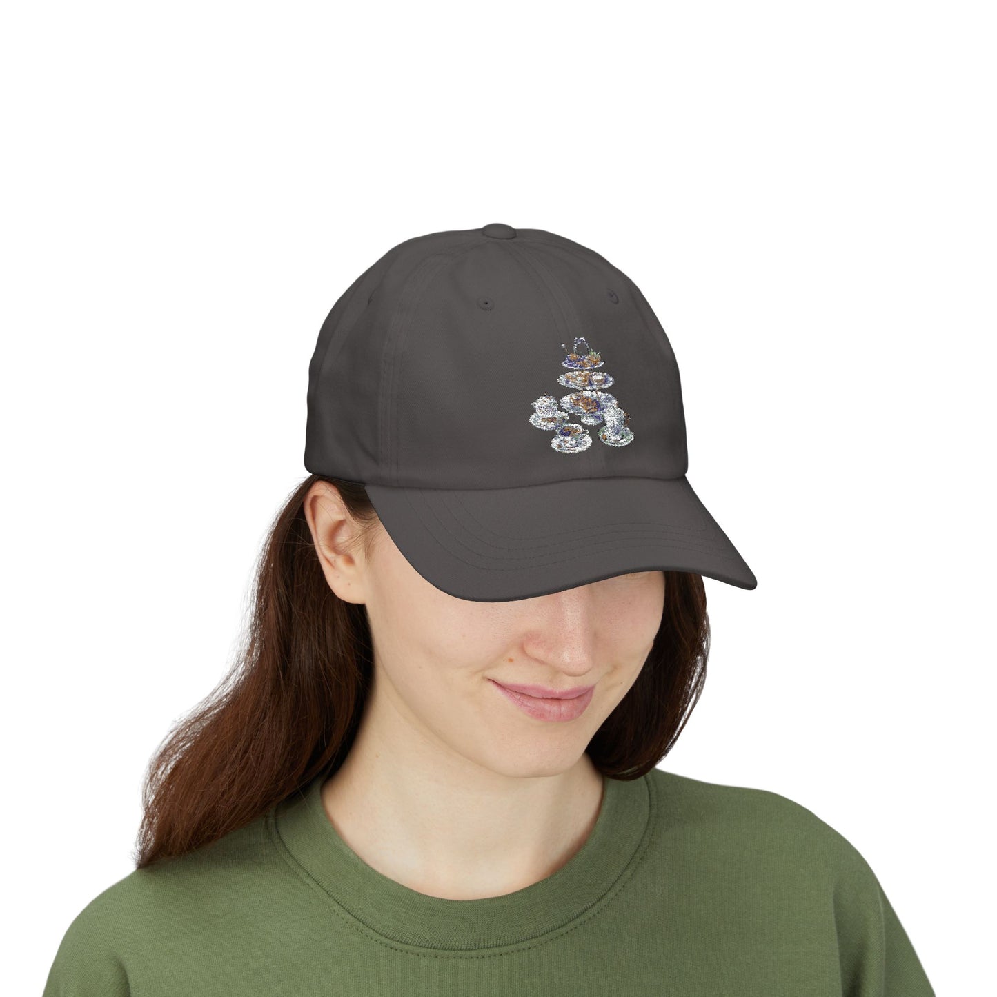 Classic Dad Cap with Whimsical Teacup Design, Fun Gift for Tea Lovers, Casual Stylish Hat, Perfect for Birthdays, Picnics, and Everyday Wear