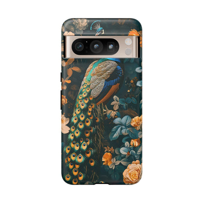 Peacock Phone Case - Elegant Floral Design, Tough Case for Protection, Unique Gift for Nature Lovers, Stylish Accessory, Eco-Friendly