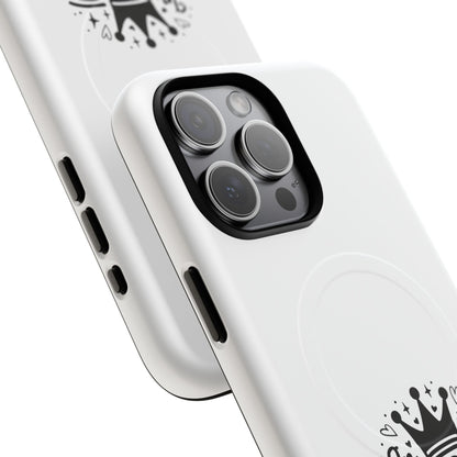 King's Neighbor Tough Magnetic Phone Case, London Style Case, Durable Phone Cover, Gift for Travelers, Black White Phone Accessory