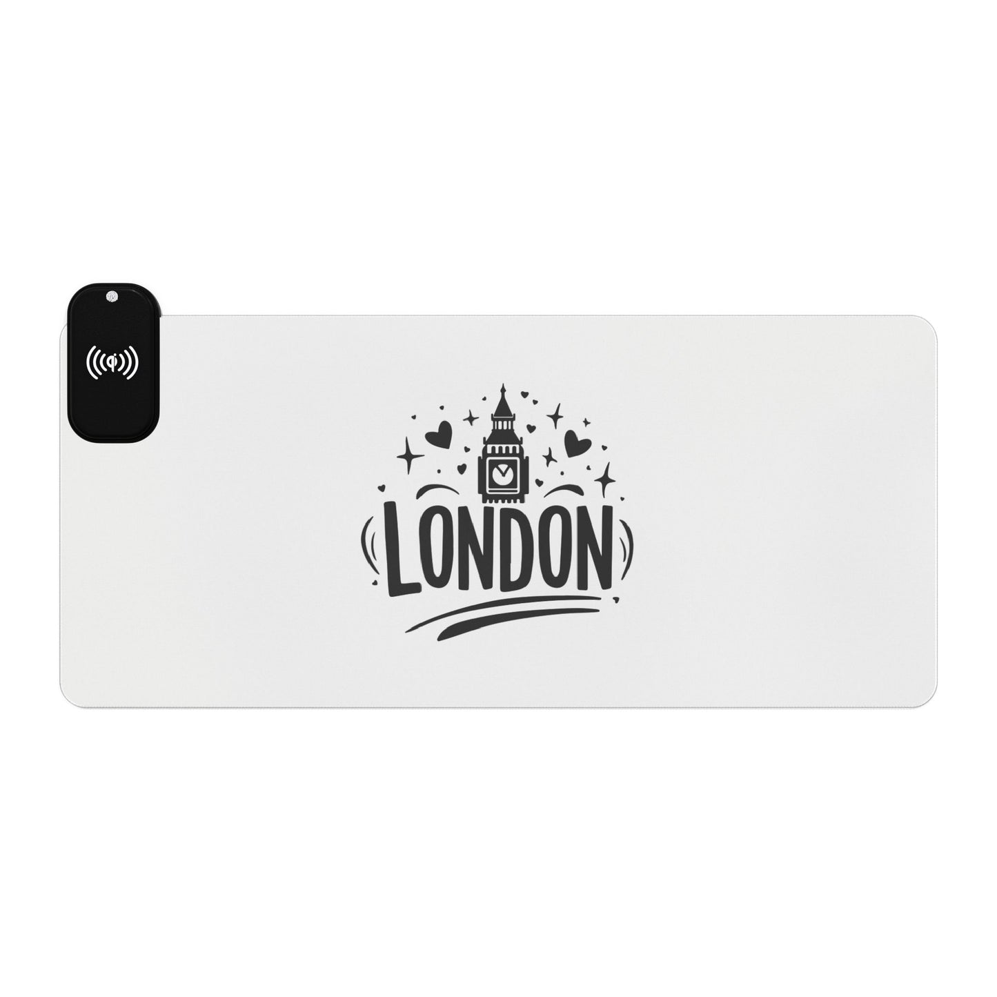 Beautiful London - LED Gaming Mouse Pad, Wireless Charging