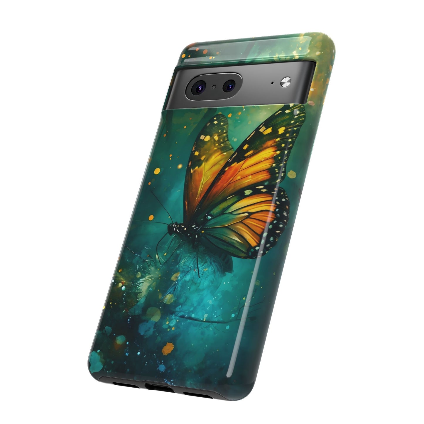 Colorful Butterfly Phone Case, Tough Cases for iPhone and Samsung, Cute Tech Accessories, Nature Lovers Gift, Vibrant Floral Design