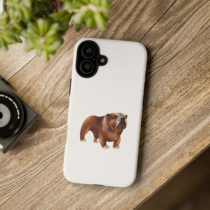 Bulldog Phone Case, Tough Cases for Dog Lovers, Custom Pet Accessories, Cute Bulldog Gifts, Animal Phone Covers
