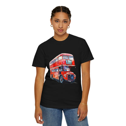 Unisex Garment-Dyed T-shirt - London’s Pride: The Iconic Red Bus
