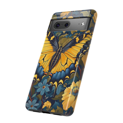 Colorful Butterfly Phone Case, Floral Design, Tough Cases, Protective Cover, Gifts for Nature Lovers, Birthday Present