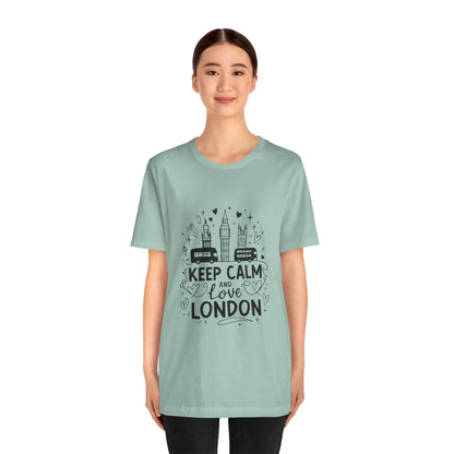 Unisex Jersey Short Sleeve Tee - Keep Calm and love London