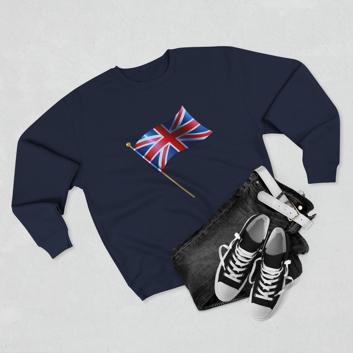 Unisex Crewneck Sweatshirt - Classic UK Flag