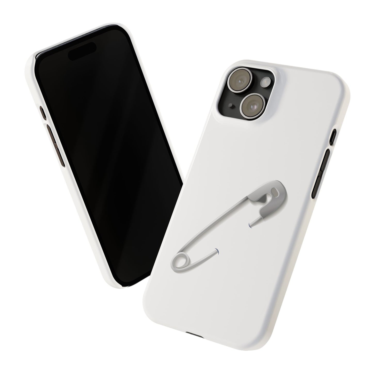 Minimalist Safety Pin Phone Cases | Stylish Slim Cases for Trendy Protection, Gift for Friends, Fashionable Accessories, Unique Phone Cover