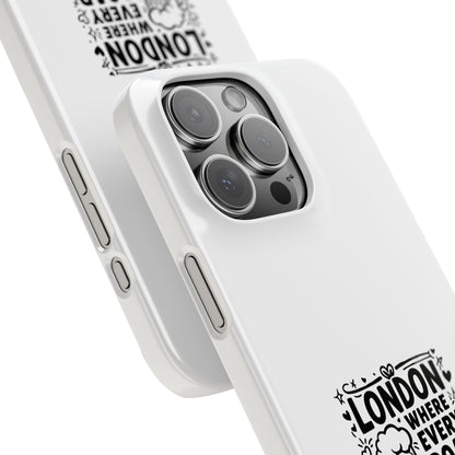 London Pub Slim Phone Case, Beer Lover Gift, Travel Accessory, Urban Style, Fun Design, Unique Phone Cover