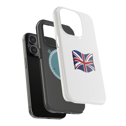 UK Flag Magnetic Phone Case, Durable Tough Cover, Gift for Patriots, Ideal for Travelers, Accessories for Holidays