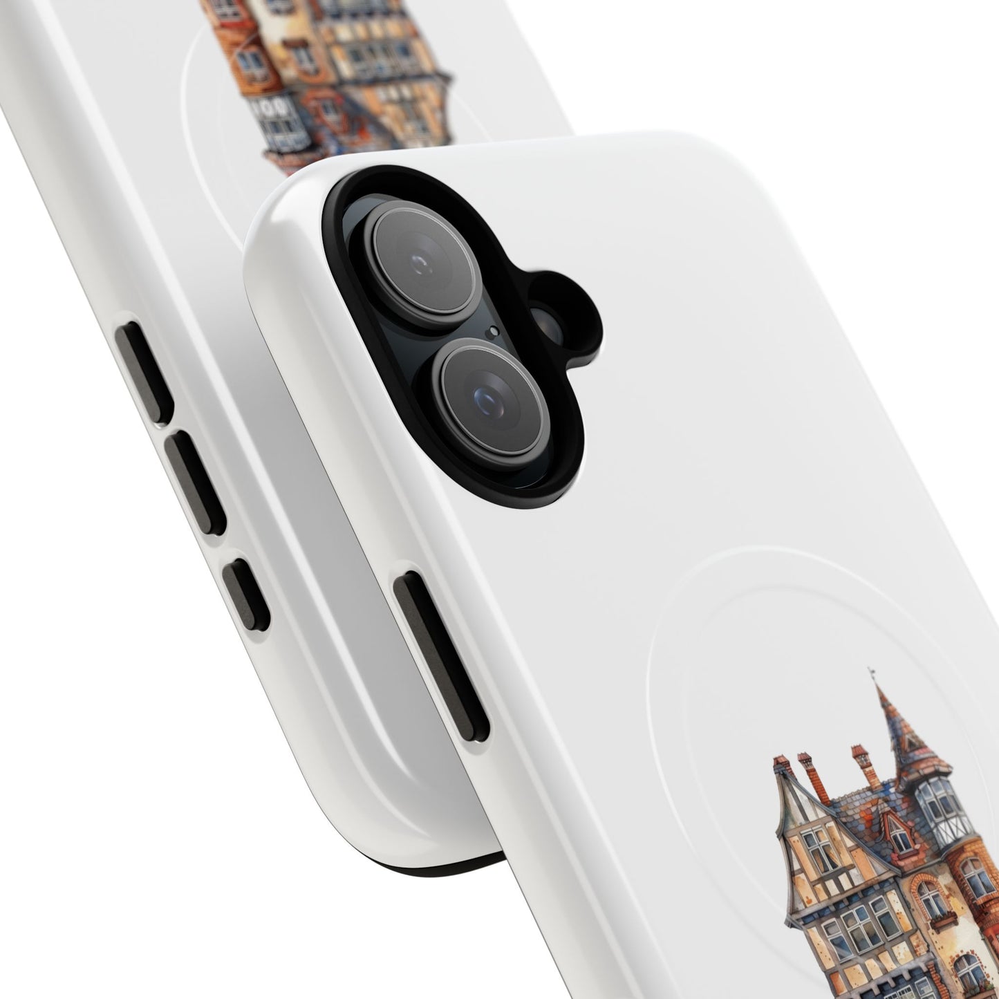 Artistic Magnetic Phone Case | Tough Protective Cover for iPhones | Unique House Design | Gift for Homeowners & Tech Lovers
