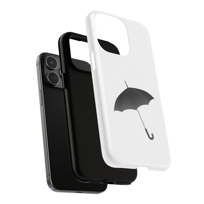 Stylish Magnetic Phone Case with Umbrella Design, Gift for Tech Lovers, Phone Accessory, Modern Design, Unique Cell Phone Cover