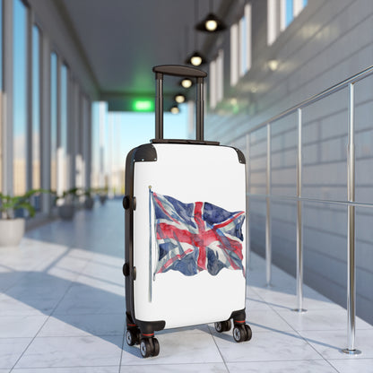 Waving Union Jack Flag Suitcase