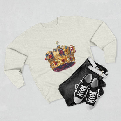 Unisex Crewneck Sweatshirt - Classy British Royal Crown