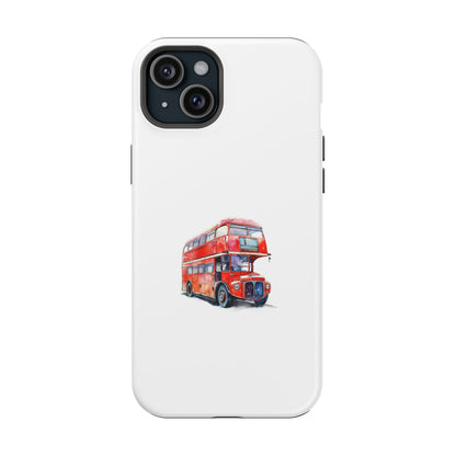 Stylish Magnetic Phone Cases | London Bus Design, Unique Gift for Travelers, Durable Protection, Trendy Accessories, Phone Covers