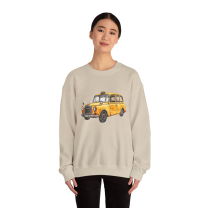 Unisex Heavy Blend™ Crewneck Sweatshirt - Vintage Car - Classic Automotive Elegance and Timeless Style