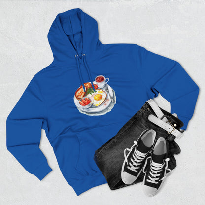 Three-Panel Fleece Hoodie - Dine Like a Monarch - Classic Royal Dishes of Britain