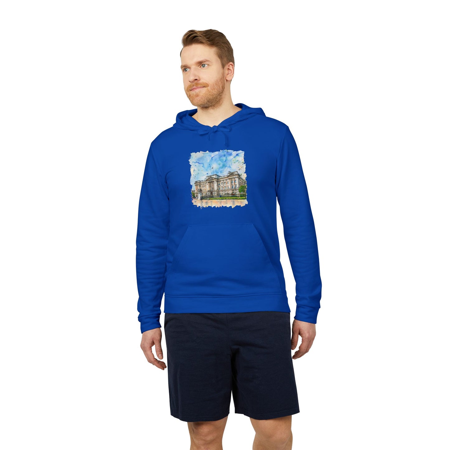 adidas Unisex Fleece Hoodie - Breathe Easy - A Serene Cloudscape