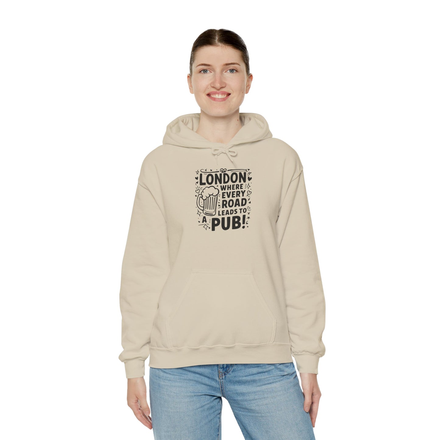 Unisex Heavy Blend™ Hooded Sweatshirt - London's Pub leading Roads