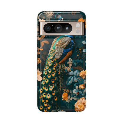 Peacock Phone Case - Elegant Floral Design, Tough Case for Protection, Unique Gift for Nature Lovers, Stylish Accessory, Eco-Friendly