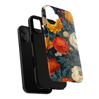 Floral Tough Case for Phones | Durable Floral Phone Cover, Boho Chic, Unique Gift for Her, Phone Protection, Flower Design