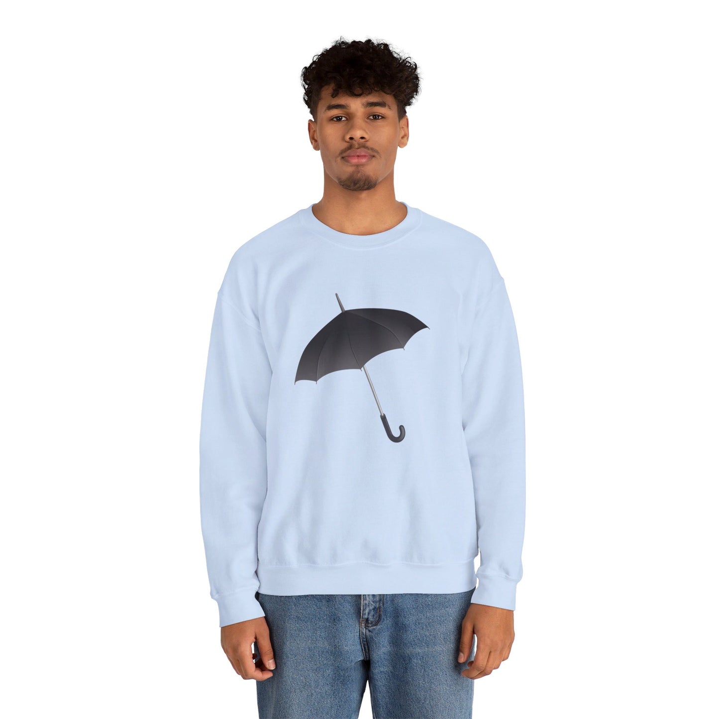 Unisex Heavy Blend™ Crewneck Sweatshirt Adorable - Regal Royal Umbrella
