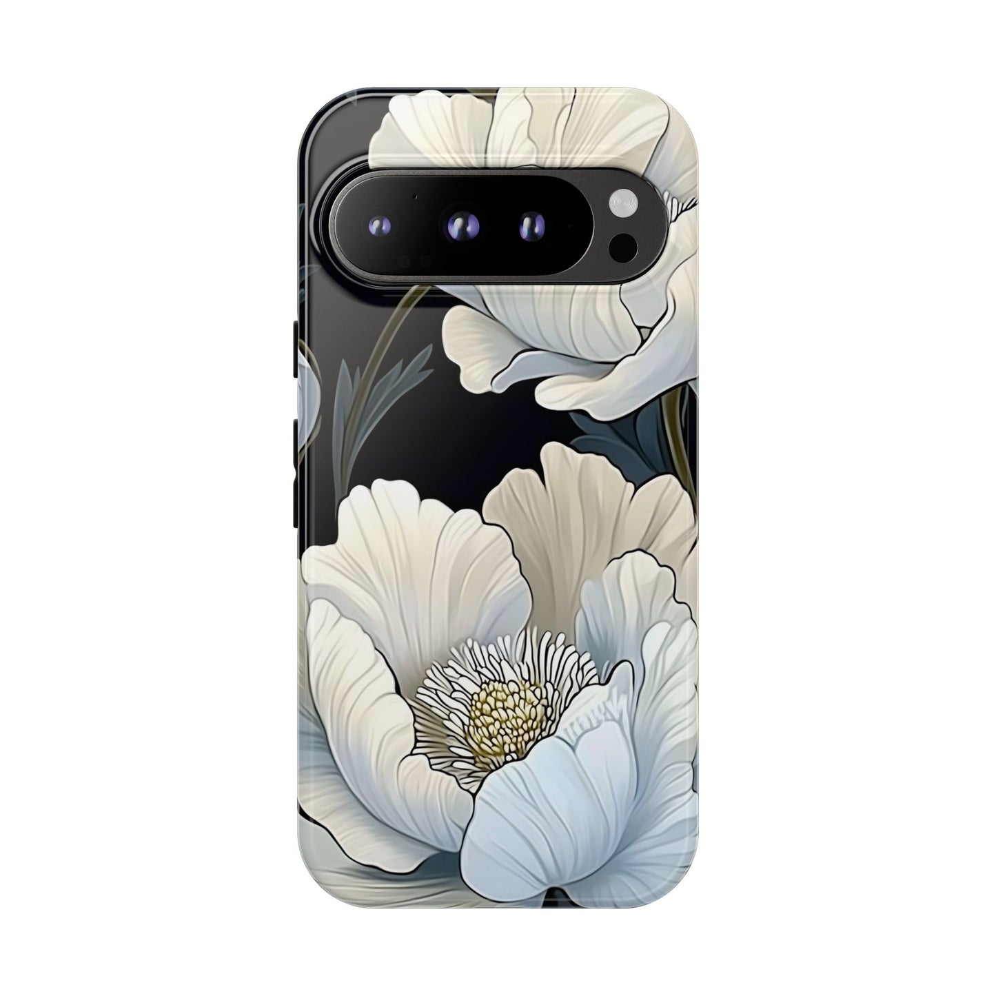 Floral Phone Case, Tough Cases for Women, Stylish Phone Cover, Floral Design Phone Protector, Nature Inspired Tech Accessories