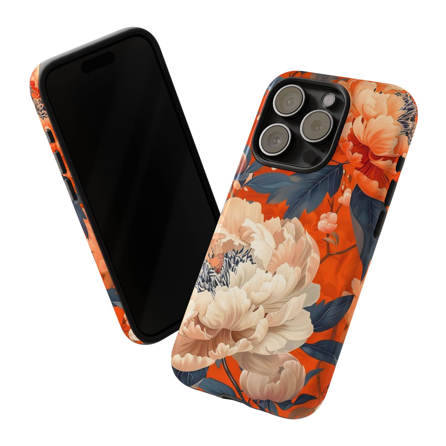 Floral Tough Case, Durable Floral Phone Case, Stylish Protection Case, Gift for Her, Spring Accessories, Mother’s Day Gift