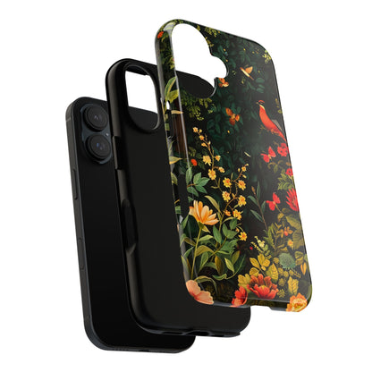 Floral Tough Phone Case, Nature-Inspired Design, Ideal for Garden Lovers, Gift for Birthdays, Christmas, Eco-Friendly Accessory