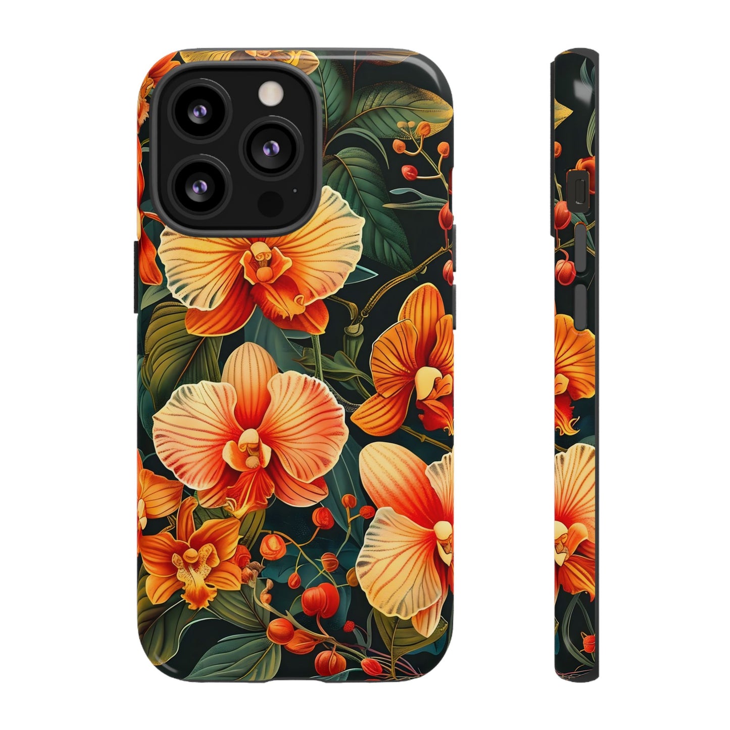 Floral Phone Case - Tough Cases, Protective Cover, Gift for Her, Smartphone Accessory, Floral Design, Nature-Inspired