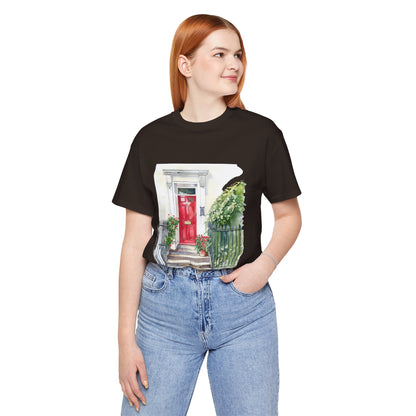 Unisex Jersey Short Sleeve Tee - Greenish British Beauty