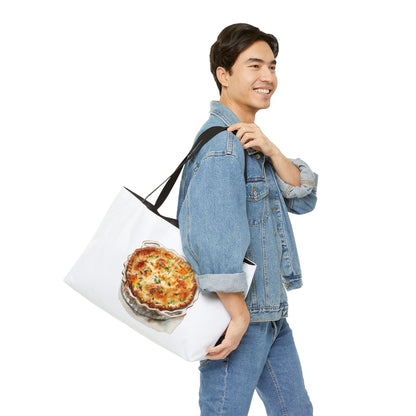 Delightful Quiche Weekender Tote Bag - Perfect for Picnics, Shopping, Beach Days, Travel, Culinary Lovers