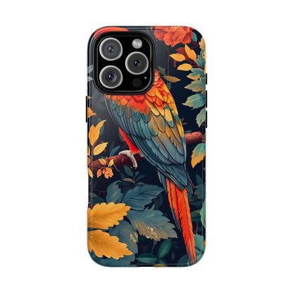 Vibrant Parrot Phone Case - Tough, Stylish, Nature-Inspired, Tropical, Wildlife, Perfect Gift, Summer Vibes