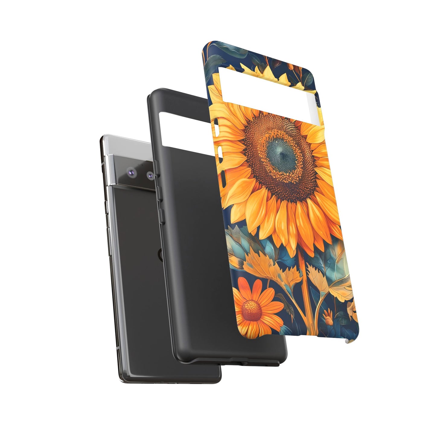 Sunflower Phone Case - Floral Design for Nature Lovers, Cute Spring Accessory, Gift for Her, Eco-Friendly Cover