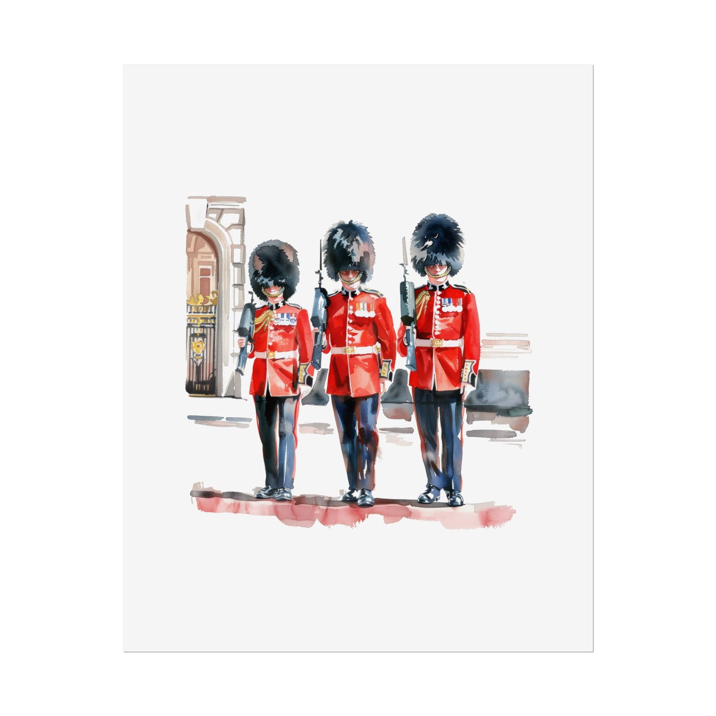 London Guard Roll-Up Posters, British Soldier Art Prints, Home Decor, Travel Gifts, Wall Art for Various Occasions