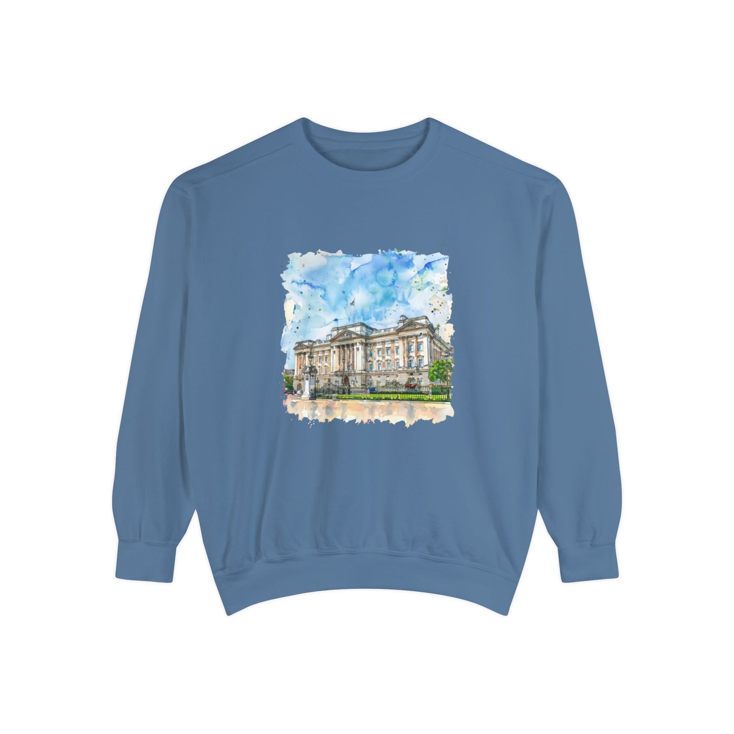 Unisex Garment-Dyed Sweatshirt Lightweight - British Nature Scenic Landscapes