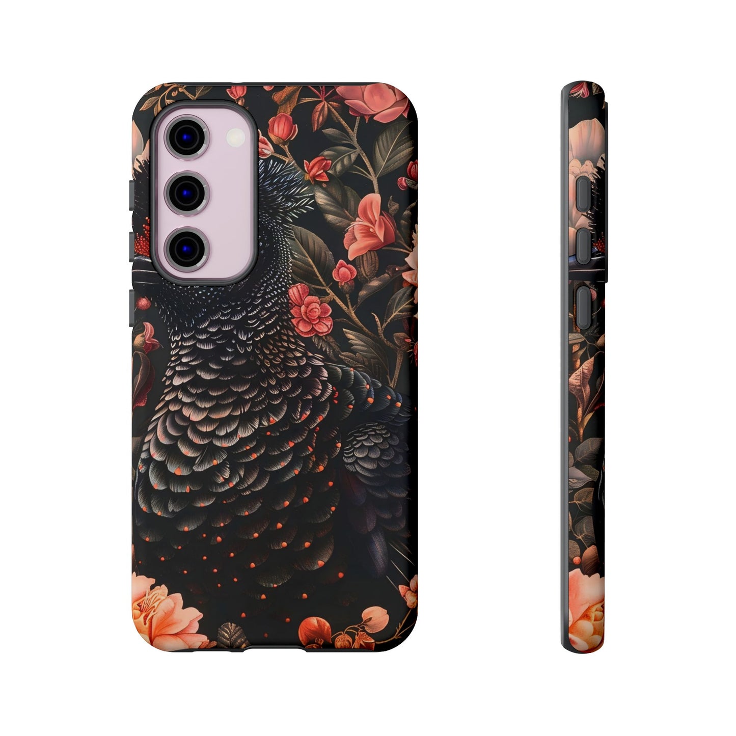 Tough Cases: Floral Design Phone Case, Stylish Protection for Your Phone, Unique Gift for Bird Lovers, Vibrant Floral Art, [...]
