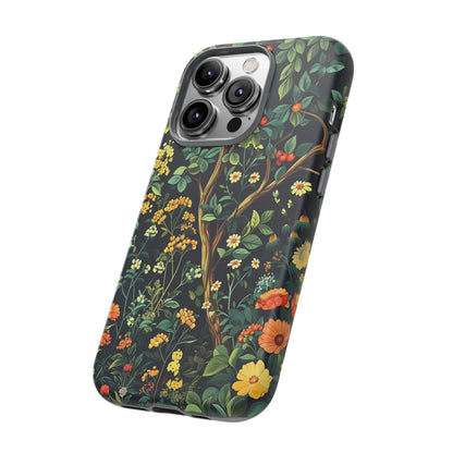 Floral Phone Case - Tough Cases, Colorful Nature Design, Gift for Flower Lovers, Phone Accessory, Unique Cell Phone Cover