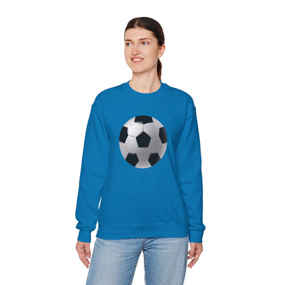 Unisex Heavy Blend™ Crewneck Sweatshirt - Dynamic Football Design - Sports Passion and Energy