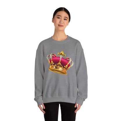 Unisex Heavy Blend™ Crewneck Sweatshirt - British Royal Crown - Symbol of Regal Elegance and Authority