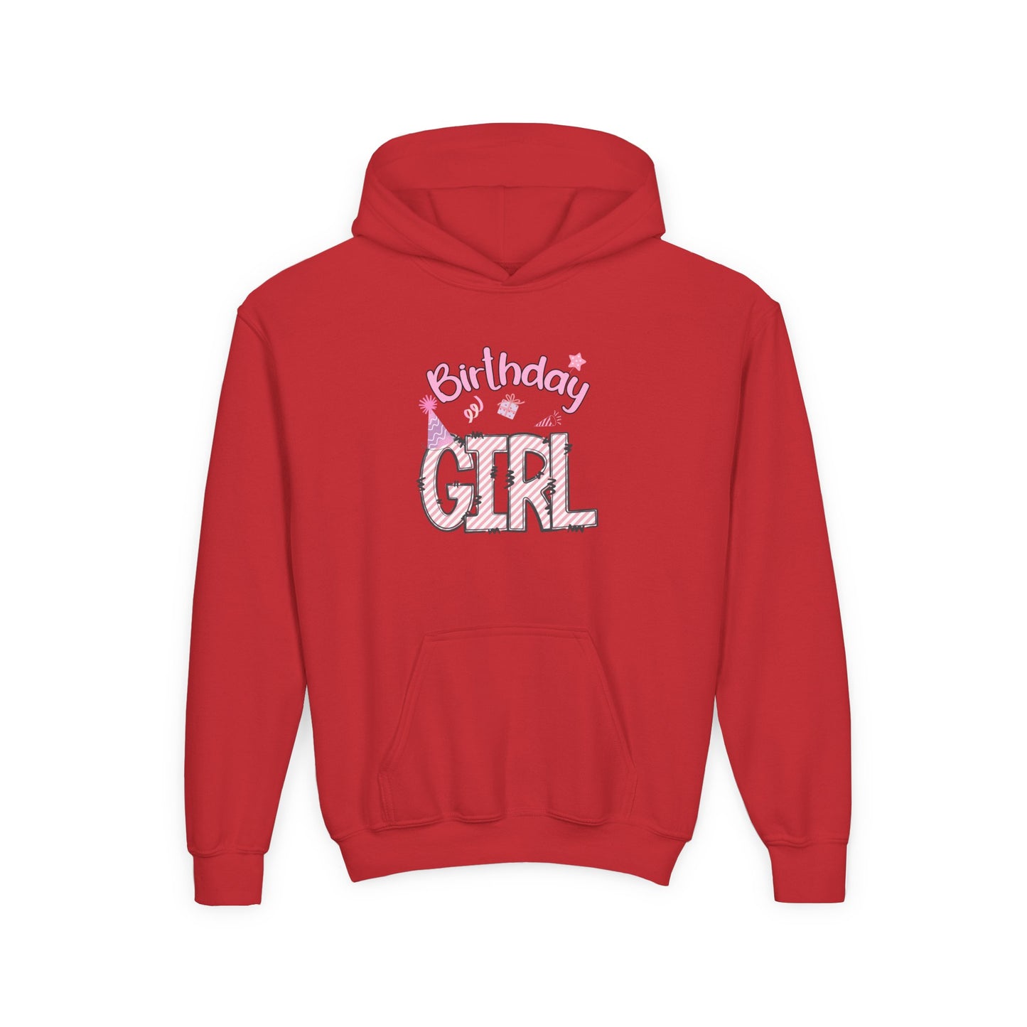 Birthday Girl Youth Hoodie | Cute Celebration Sweatshirt for Girls