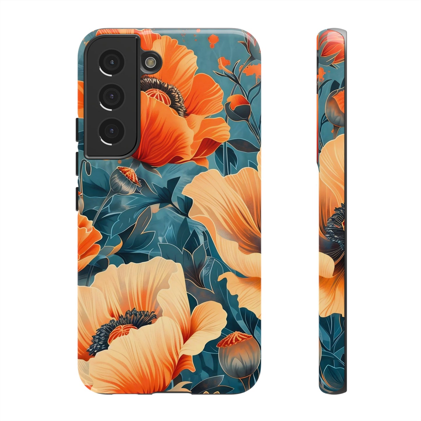 Floral Phone Case, Tough Cases for Protection and Style, Spring Aesthetic, Gift for Her, Phone Accessory for Nature Lovers