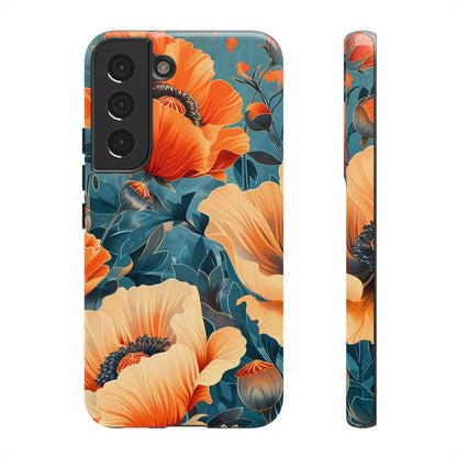 Floral Phone Case, Tough Cases for Protection and Style, Spring Aesthetic, Gift for Her, Phone Accessory for Nature Lovers