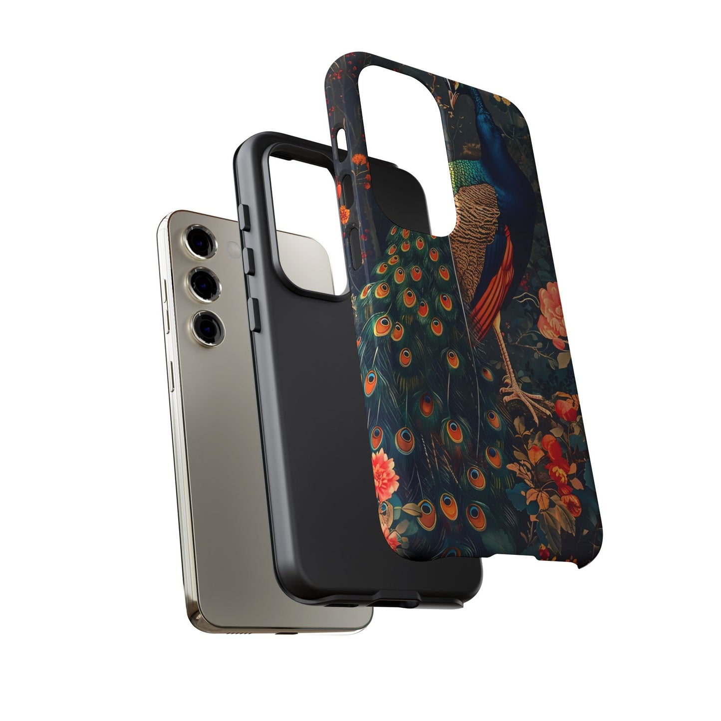 Peacock Phone Case - Artistic Floral Design, Tough Covers for iPhone, Stylish Mobile Accessories, Gift for Nature Lovers, Unique Cell [...]