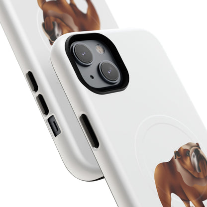 Custom Bulldog Tough Magnetic Case for iPhone, Pet Lover Gift, Durable Phone Protection, Unique Bulldog Design, Dog Owner Accessories