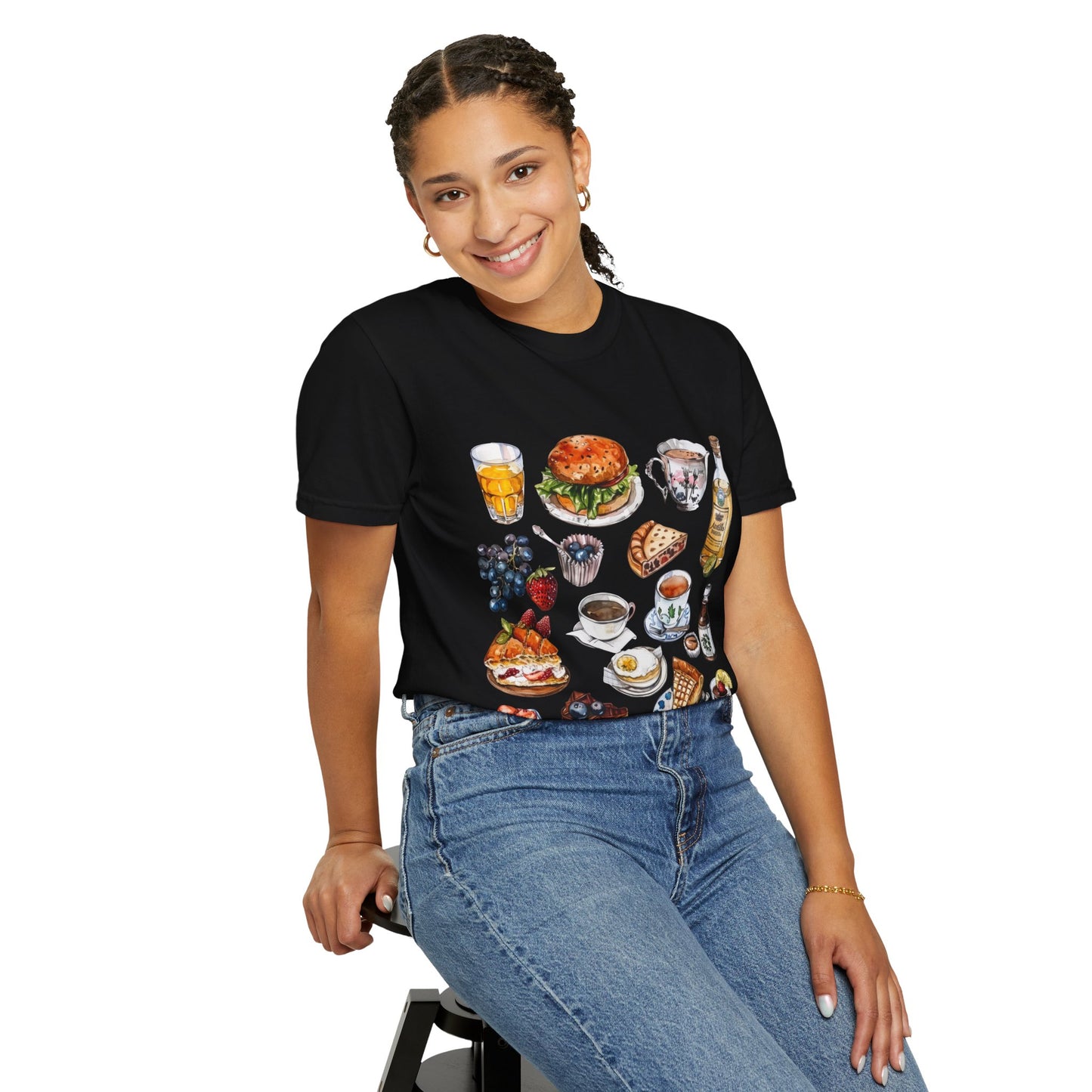 Unisex Garment-Dyed T-shirt - Heritage and Charm - England's Iconic Symbols