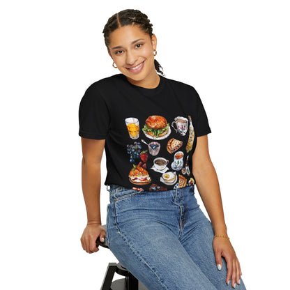 Unisex Garment-Dyed T-shirt - Heritage and Charm - England's Iconic Symbols