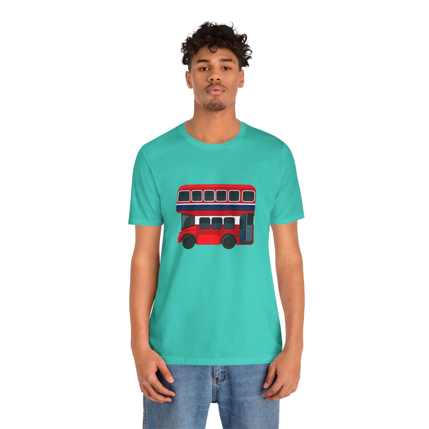 Unisex Jersey Short Sleeve Tee - Vintage English Bus: London Transport