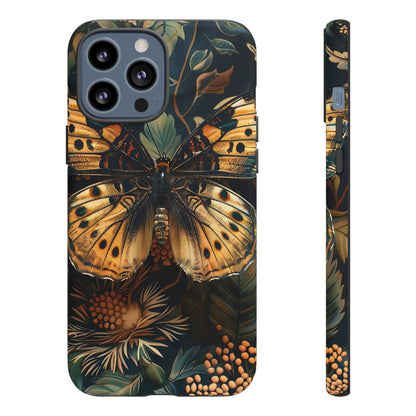 Butterfly Floral Phone Case, Tough Cases, Protective Cover, Unique Gift, Nature Lover, Art Print, Spring Decor